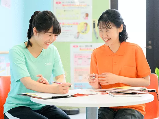 何かあったときも先輩スタッフに気軽に相談ができます！