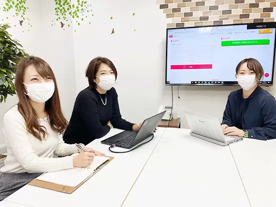 社歴や年齢問わず、意見交換が活発です。あなたのアイデアが全社的な業務改善につながることも！
