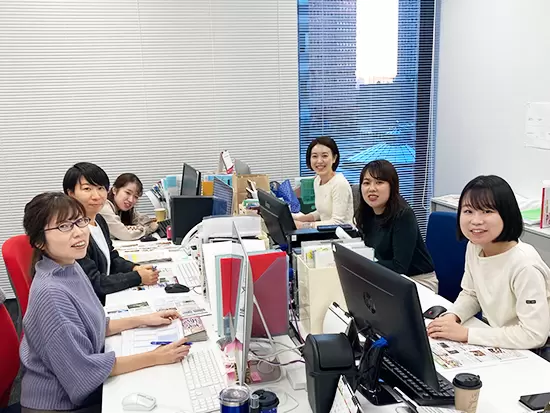 女性8割の職場。穏やかな雰囲気が特徴の会社です。