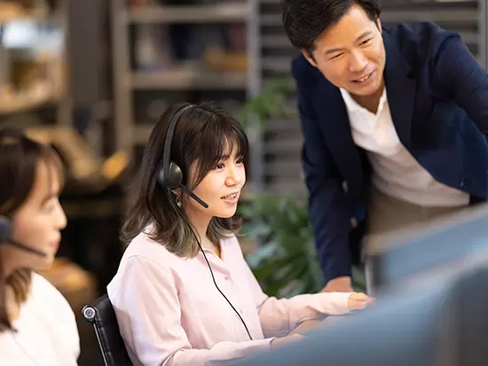 2週間の座学研修を通して、営業ノウハウやツールの使い方が学べるから安心です♪