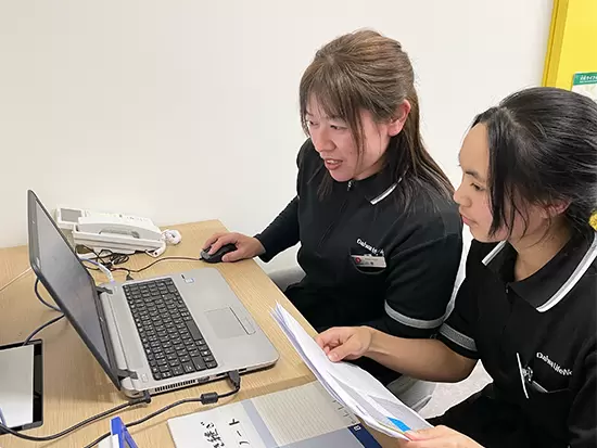 スタッフの疑問点は一緒に解決していきます！誰かをサポートするのが好きな方にお勧めのお仕事です。