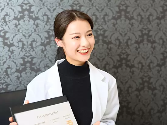 美容知識を身に付けて、自分のアドバイスでお客様が笑顔になるやりがいがあります。
