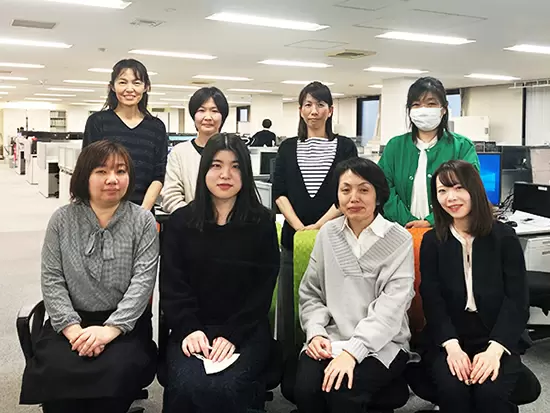 女性スタッフが7割を占める当社。女性の意見が通りやすい環境です◎