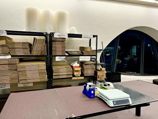 越境ECの作業場