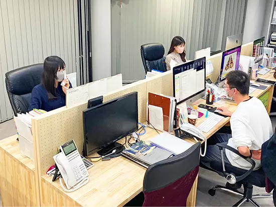 少人数だからこその風通しのいい雰囲気。社内イベントや交流も適度な距離感で♪