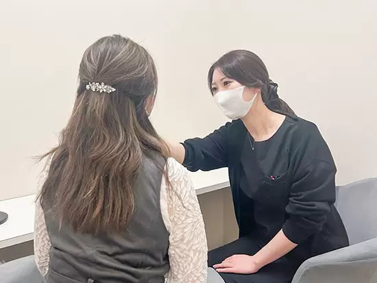 看護の視点から、患者さまの美しさを引き出すお手伝いができます。
