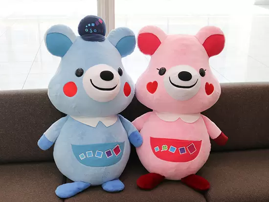 当社のマスコットキャラクター！アサビィ・モモビィ！