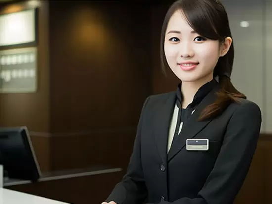 空調完備の働きやすい環境で、企業のフロントとしての業務も担います。