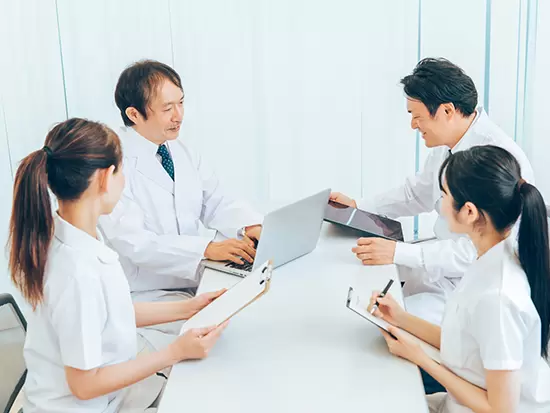 抜群のチームワークで患者様をフォローしています。