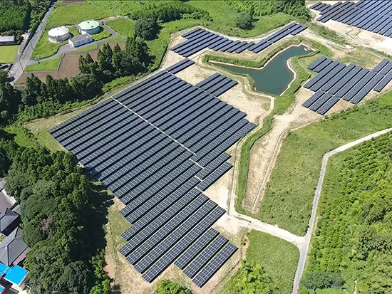 千葉県市原市にある当社が手掛けた太陽光発電所