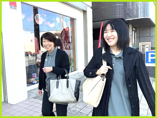 ✿独り立ちできるまで先輩による現場同行も行います。先輩の背中を見て学んでいける環境です。