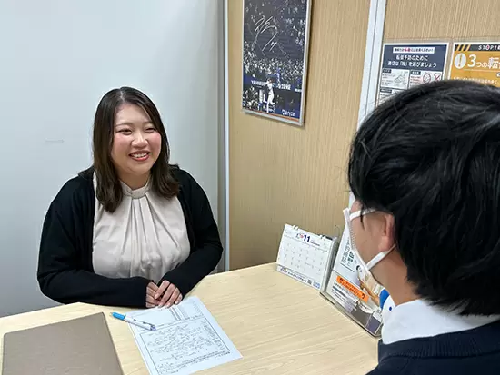 研修制度はもちろん先輩からのサポートも充実しているので安心◎
