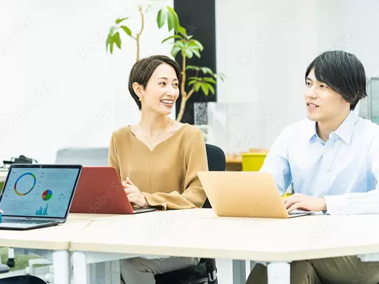 ノルマなし！企画や提案内容について考える時間をしっかり設けています。