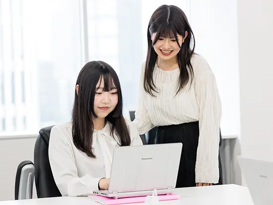 先輩社員も未経験で始めた人がほとんどです！