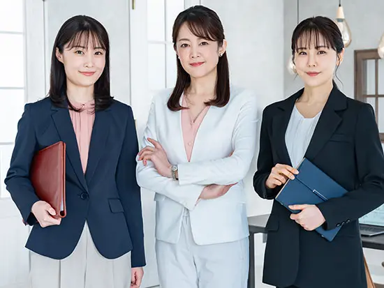取締役やマネージャーなど、女性が活躍する会社です