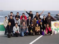 みんなで行った社員旅行。社長含め社員の仲も良い職場です