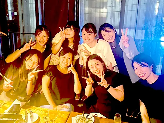 ON・OFFの切り替えも重要！社員同士の年齢も近く、コミュニケーションも取りやすい環境です！