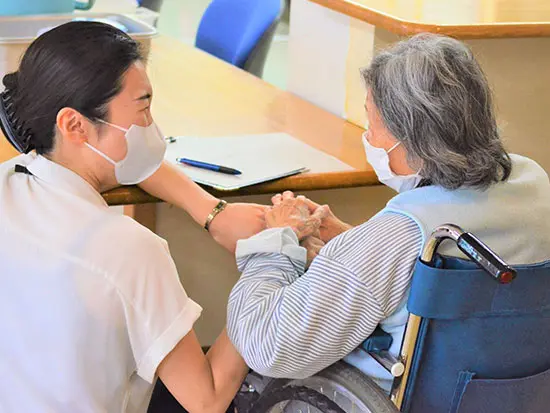 患者様・入居者様やそのご家族のサポートをすることで直接感謝の言葉をいただけることも！