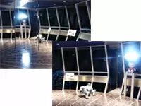 宇宙空間をイメージしたエントランス（本社）
