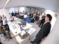 月に一度、システム開発事業部でミーティングを行います。