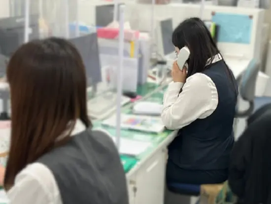 病院からのお問い合わせがほとんどです。わからないことは気兼ねなく相談できるのでご安心ください◎