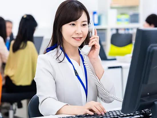 入社後はOJT研修で先輩社員がしっかりサポート。分からないことをすぐに聞ける環境なので未経験でも安心！