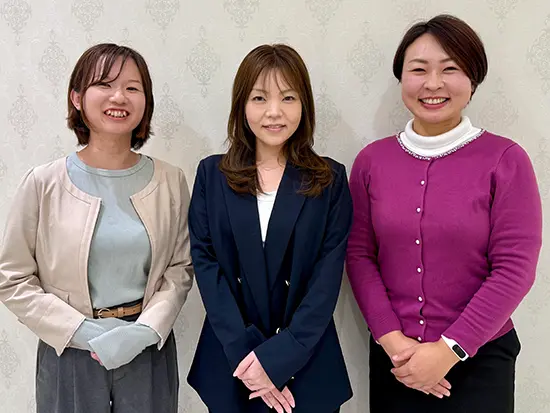 女性社員が6割以上在籍。幅広い年代が活躍しており、長くキャリアを築けます。