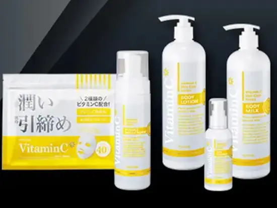 SEVEN BEAUTY Productの中でも人気『VItaminCシリーズ』。スキンケア商品も多数揃えています。