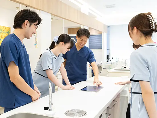 職種の垣根を超えて、コミュニケーションがしやすい雰囲気。わからないこともすぐに相談できます！