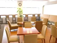 社員専用の休憩スペース。ここでゆったりとくつろいで下さい。