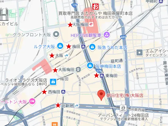 複数駅利用可！1番人気のエリアである「梅田」・「大阪」 駅 にも徒歩5分の大型ビルで利便性が抜群です！