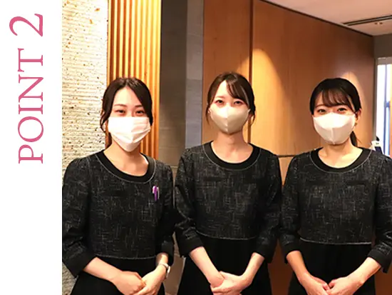 入社の決め手は「カウンセリング業務が無い」という社員も。医療業界デビューに選ばれています。