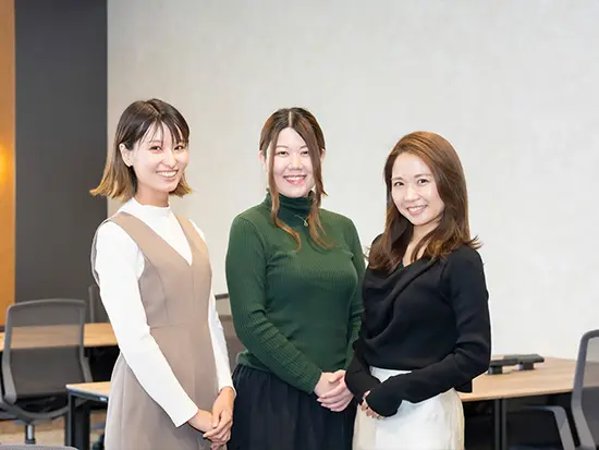 未経験者を多数育成してきた充実のサポート体制も魅力です。