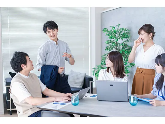 コミュニケーションの取りやすい雰囲気で、風通しの良さは抜群。フラットな社風です♪