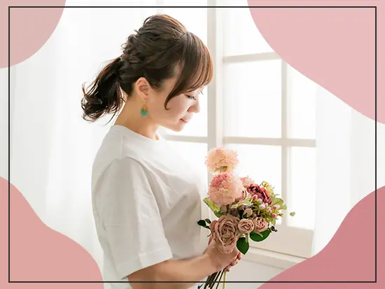 社員割引で店内のお花を20%offで購入可能！家でも季節のお花を楽しむことができます◎