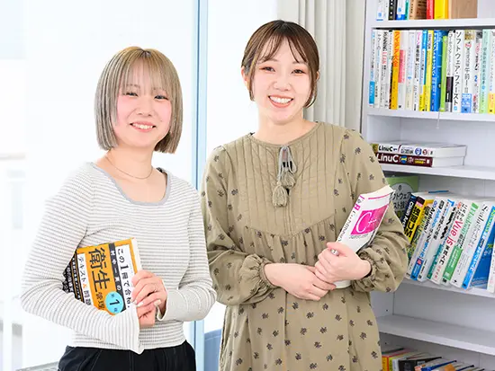 資格取得支援制度や学習プラットフォームの共有もあります！