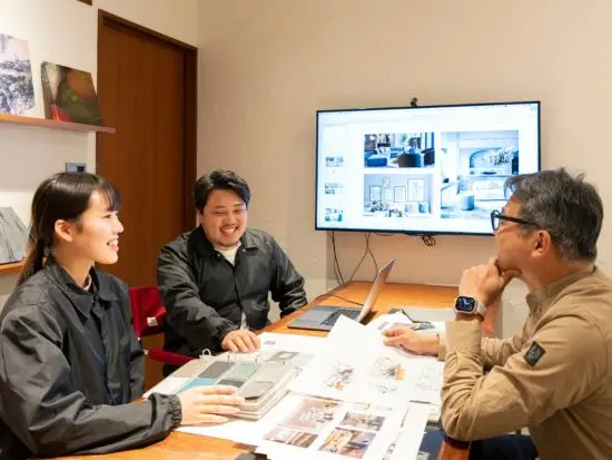 企画から施工まで一貫対応のため、作図した図面が形になるのを間近で見ることができます。