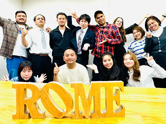 多国籍なメンバーが在籍！英語を使った仕事をしてみたい方、大歓迎です◎