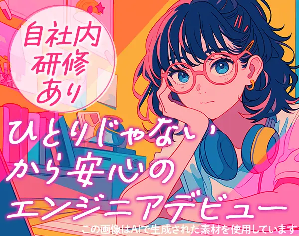 初級エンジニア/未経験OK/賞与年2回/将来フルリモOK/住宅手当有/自社内勤務