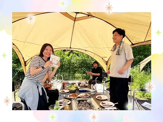 創立記念日にはメンバーみんなでBBQをしました！