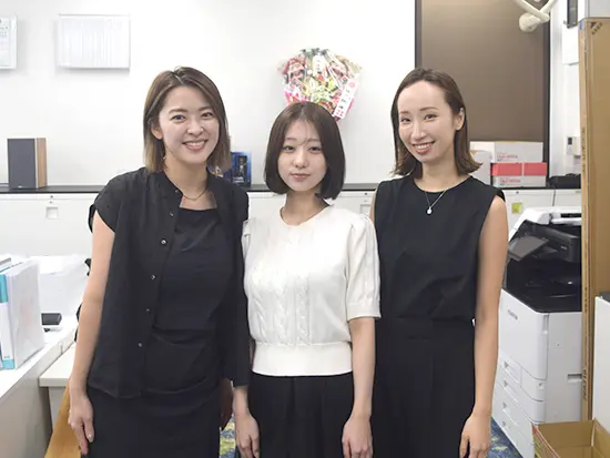 少数精鋭だからこそ、相談しやすく意見も届きやすい雰囲気。会社づくりにも関われる環境です！