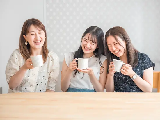 リフレッシュスペース完備！ホッと一息つく時間も♪
