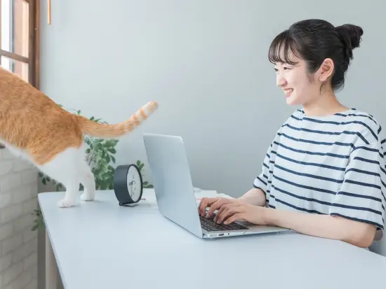 社員の働きやすい環境を整え、フレックス制やリモートワークなど柔軟な働き方が可能です！