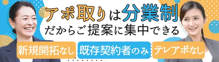 保険営業（既契約のお客様担当）★出社は空き時間に週2回でOK／直行直帰