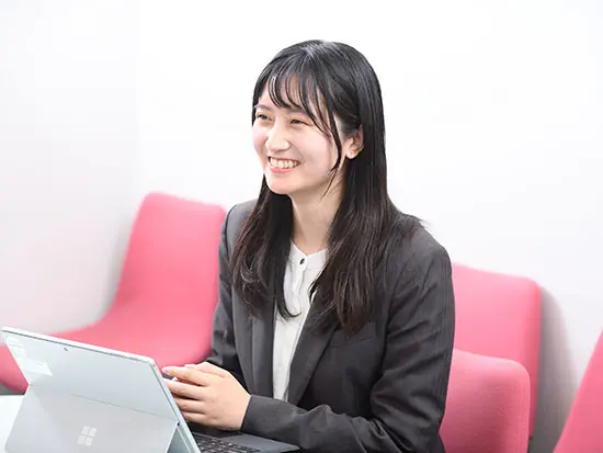 仲間と協力して、互いに高め合っていける環境です。