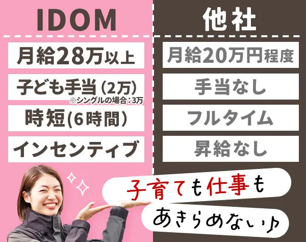 プランナー*1日6時間勤務*100％反響*月給28万～*最短内定2週間*賞与2回/1LS