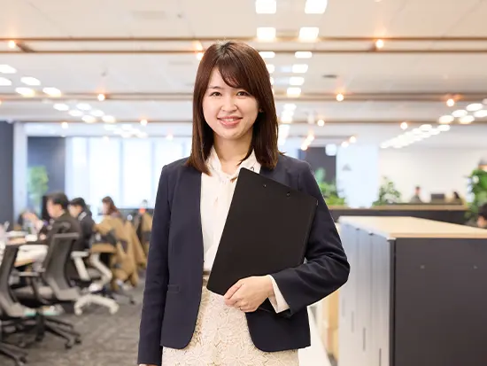 事務職として長期的なキャリアが築ける会社です。