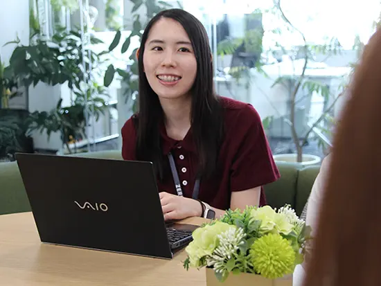 PC作業だけでなく、アイデア発信などもできています◎