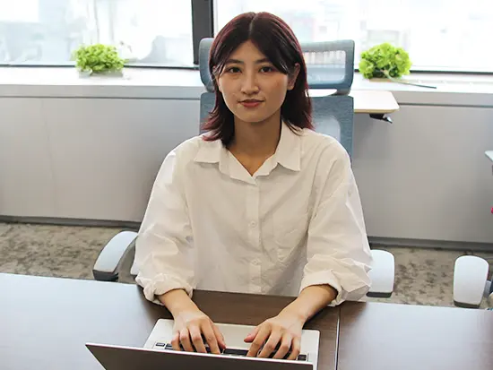 メンバーと協力しながら働けることに助けられています