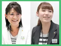 2011年4月に入社したばかりの社員たち（左：高橋/右：谷口）。どちらも営業未経験からスタートしました！